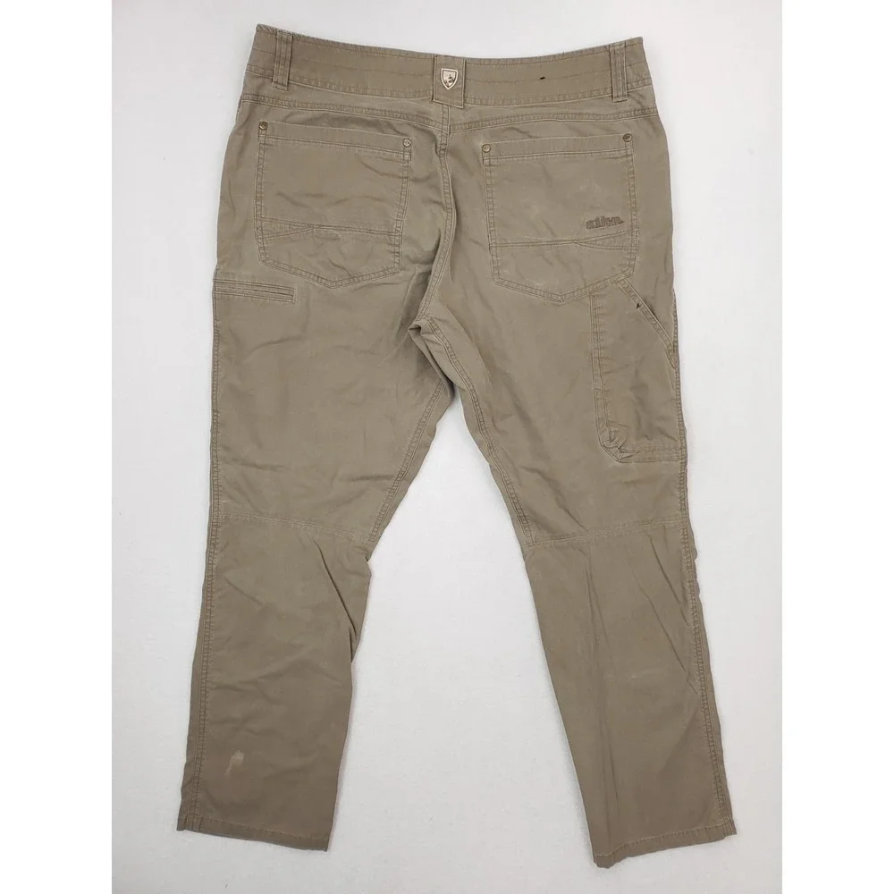 Kuhl Pants Mens 36x30 Taupe Revolvr Rogue Vintage Patina Dye Relaxed Tapered